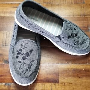Maurices loafers with floral embroidery
